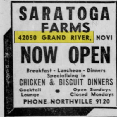 Saratoga Farms (Country Epicure) - Feb 6 1955 Opening (newer photo)